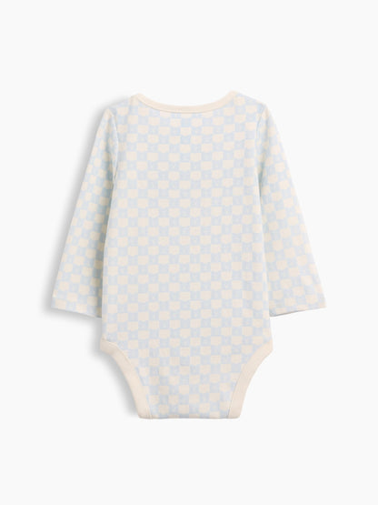 Açık Mavi Organik Pamuk Gap Logo Bodysuit