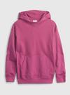 Pembe Oversize Kapüşonlu Sweatshirt