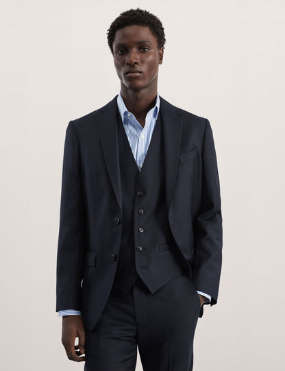 Tailored Fit Klasik Saf Yün Ceket