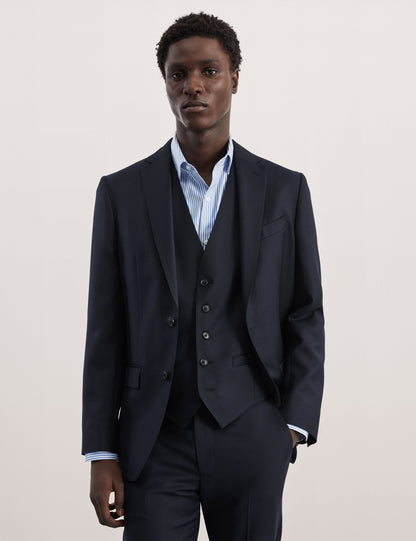 Tailored Fit Klasik Saf Yün Ceket