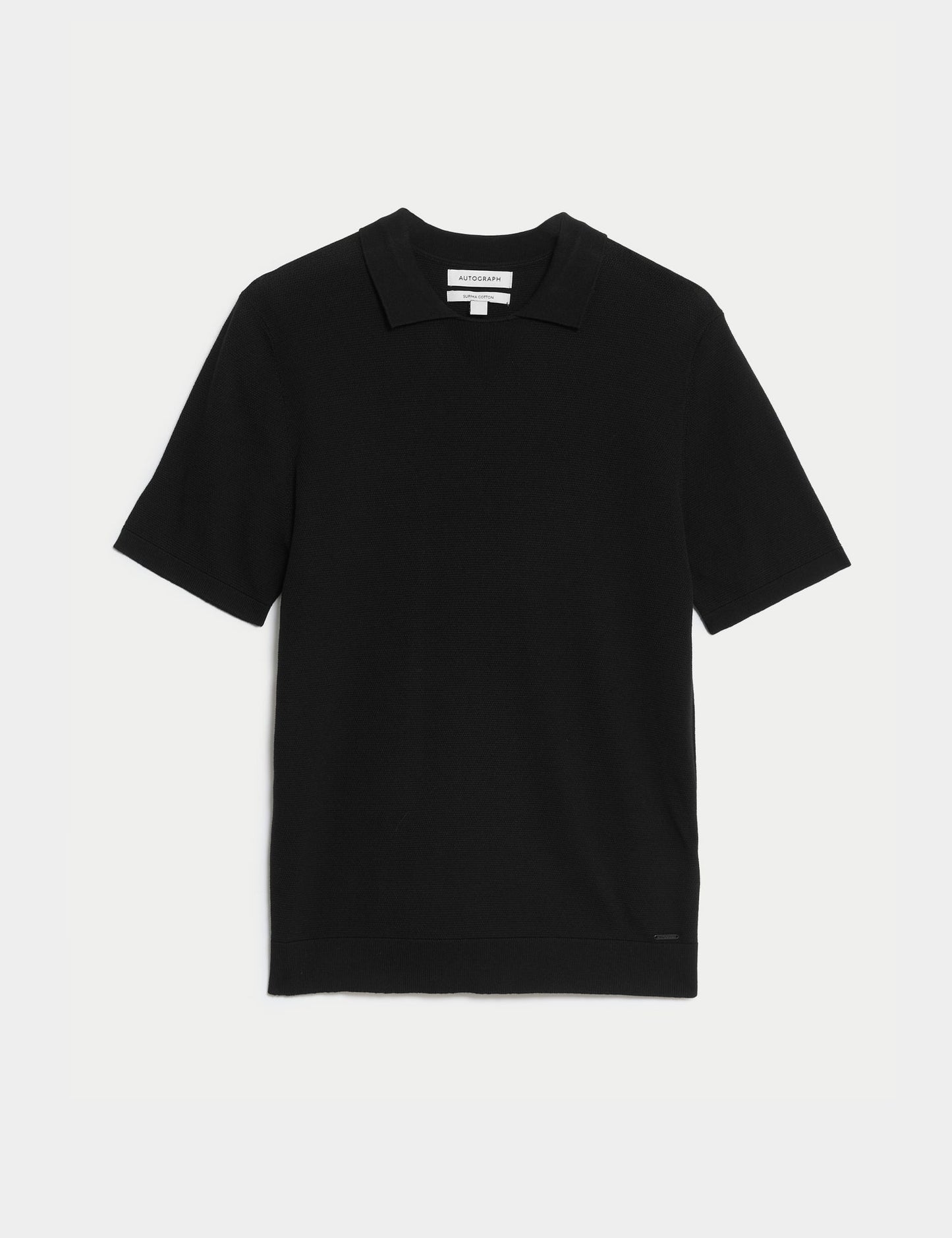 Kısa Kollu Örme Polo Yaka T-shirt