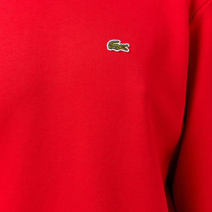 Lacoste Kadın Relaxed Fit Bisiklet Yaka Kırmızı Sweatshirt