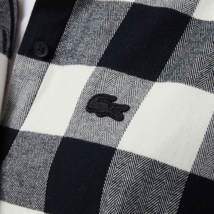 Lacoste Kadın Kareli Siyah Gömlek
