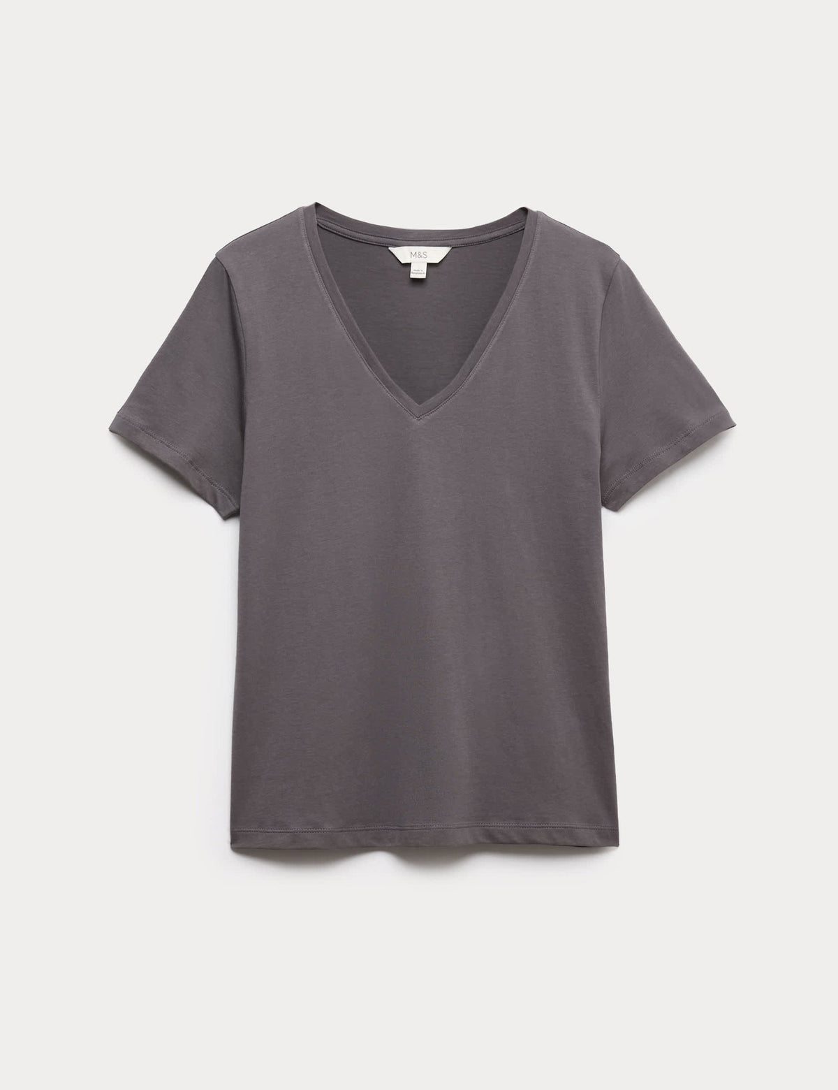 Pamuklu V Yaka T-shirt