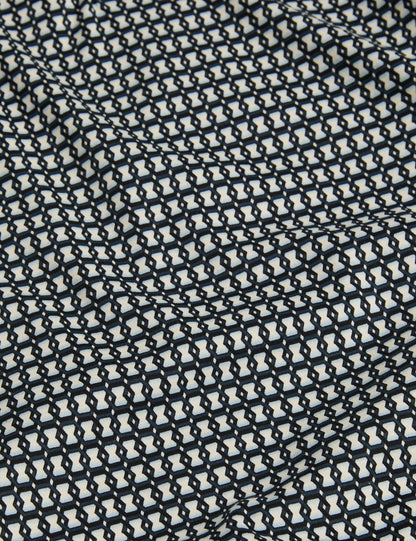 Saf Pamukludesenli Polo T-shirt