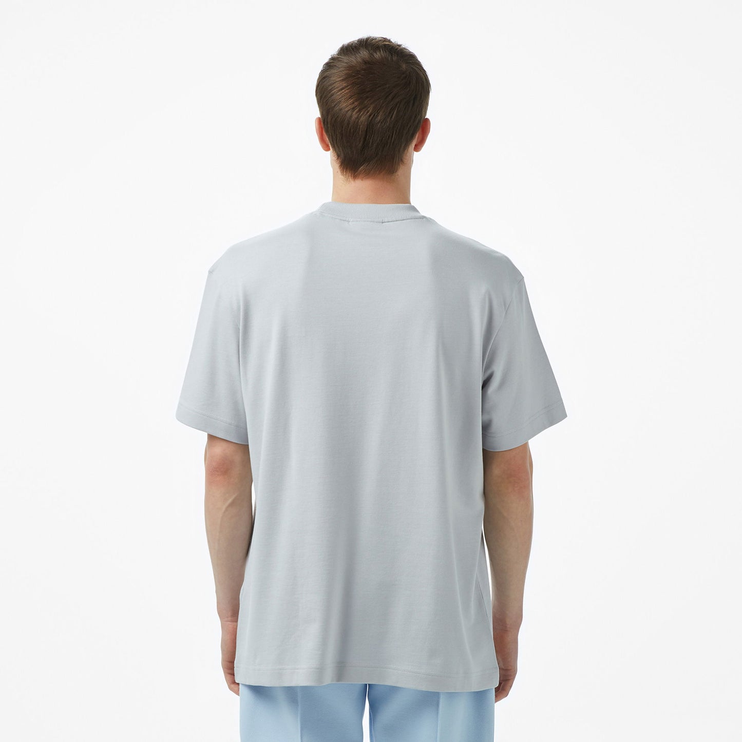Lacoste Erkek Relaxed Fit Bisiklet Yaka Gri T-shirt