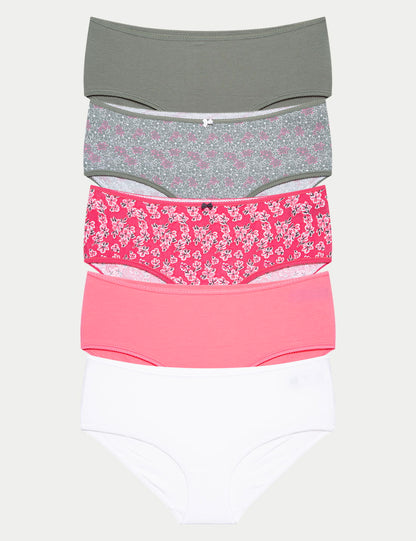 5'li Cotton Lycra Short Külot Seti