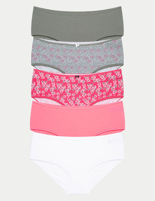 5'li Cotton Lycra Short Külot Seti