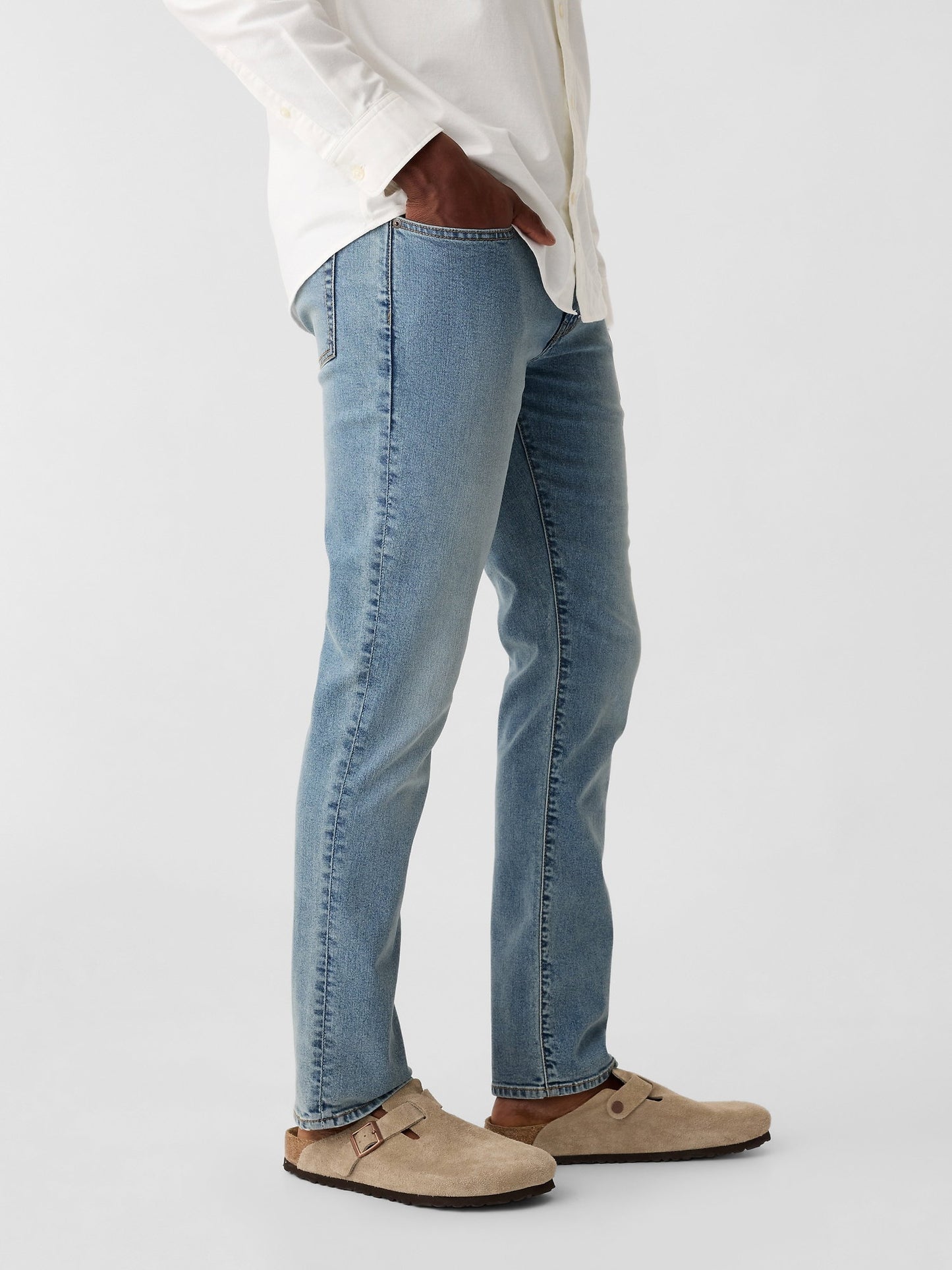Açık Mavi Gapflex Slim Washwell™ Jean Pantolon
