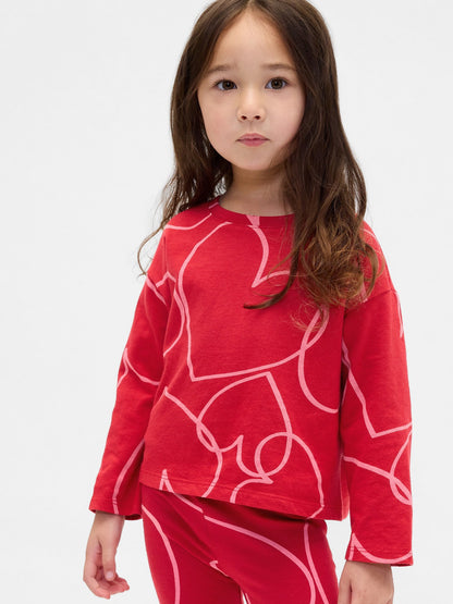 Kırmızı Mix & Match Drop-shoulder T-shirt