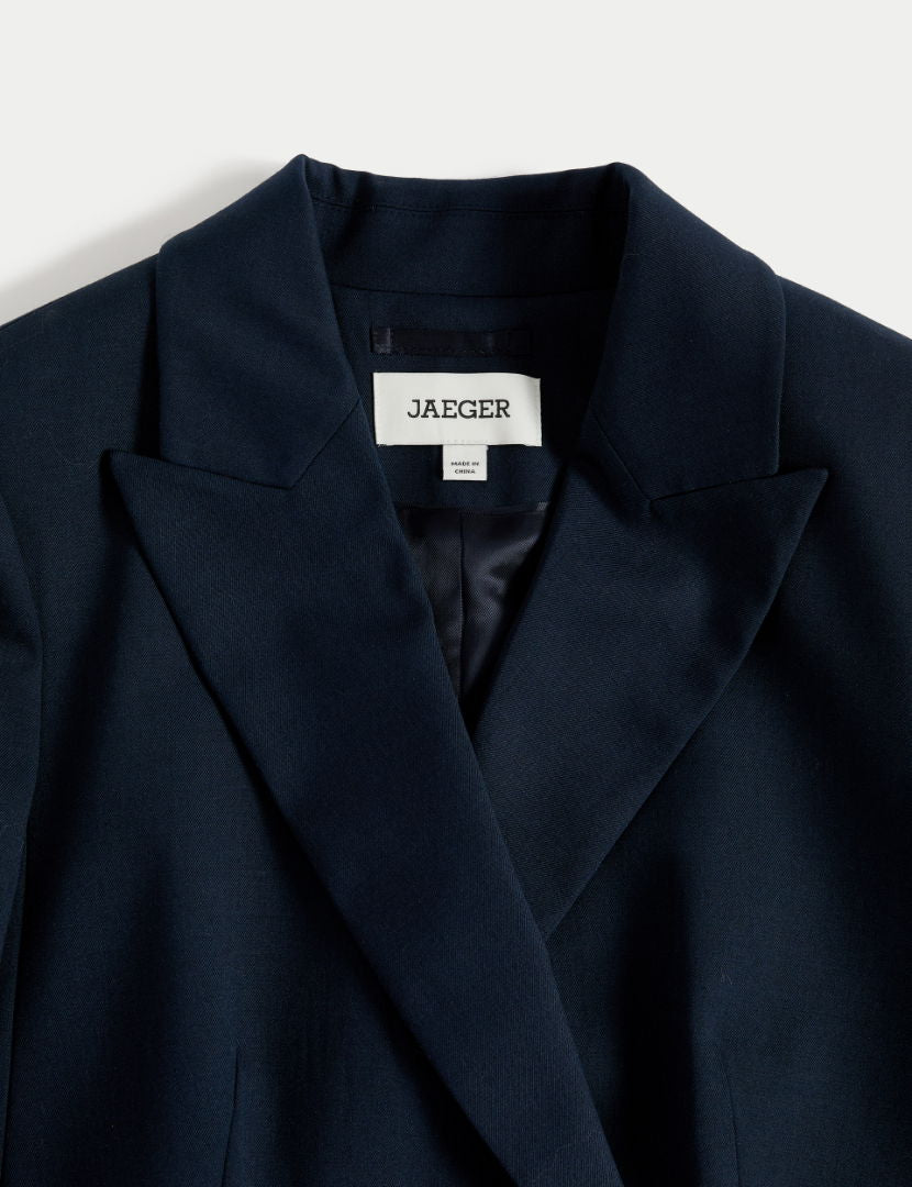 Jaeger Yün Karışımlı Rahat Longline Ceket