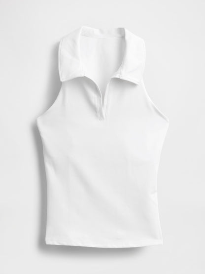 Beyaz Gapfit Power Polo Yaka T-shirt