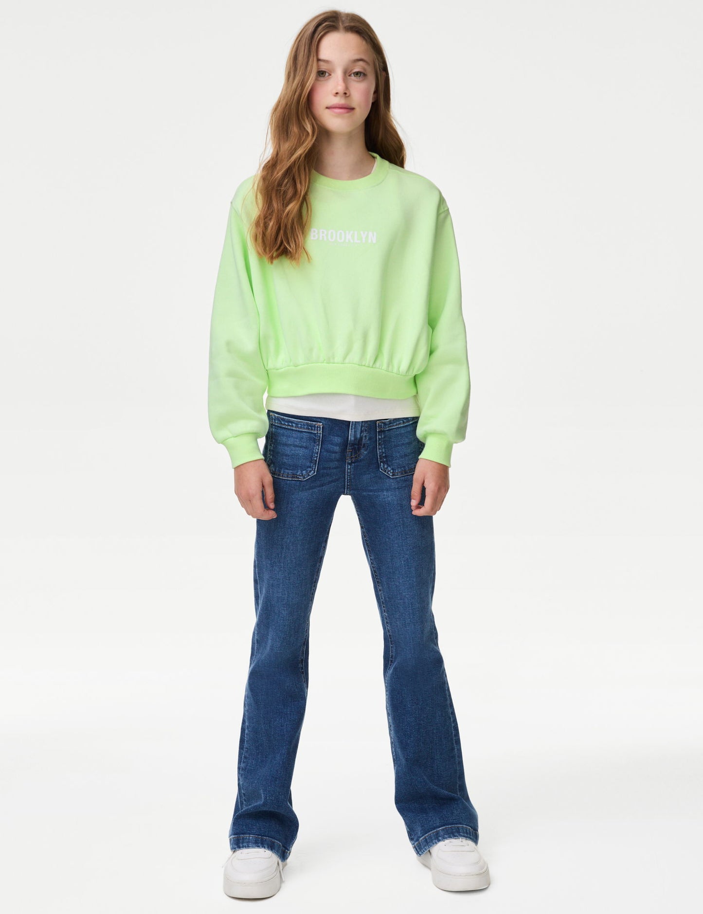 Slogan Desenli Sweatshirt (6-16 Yaş)