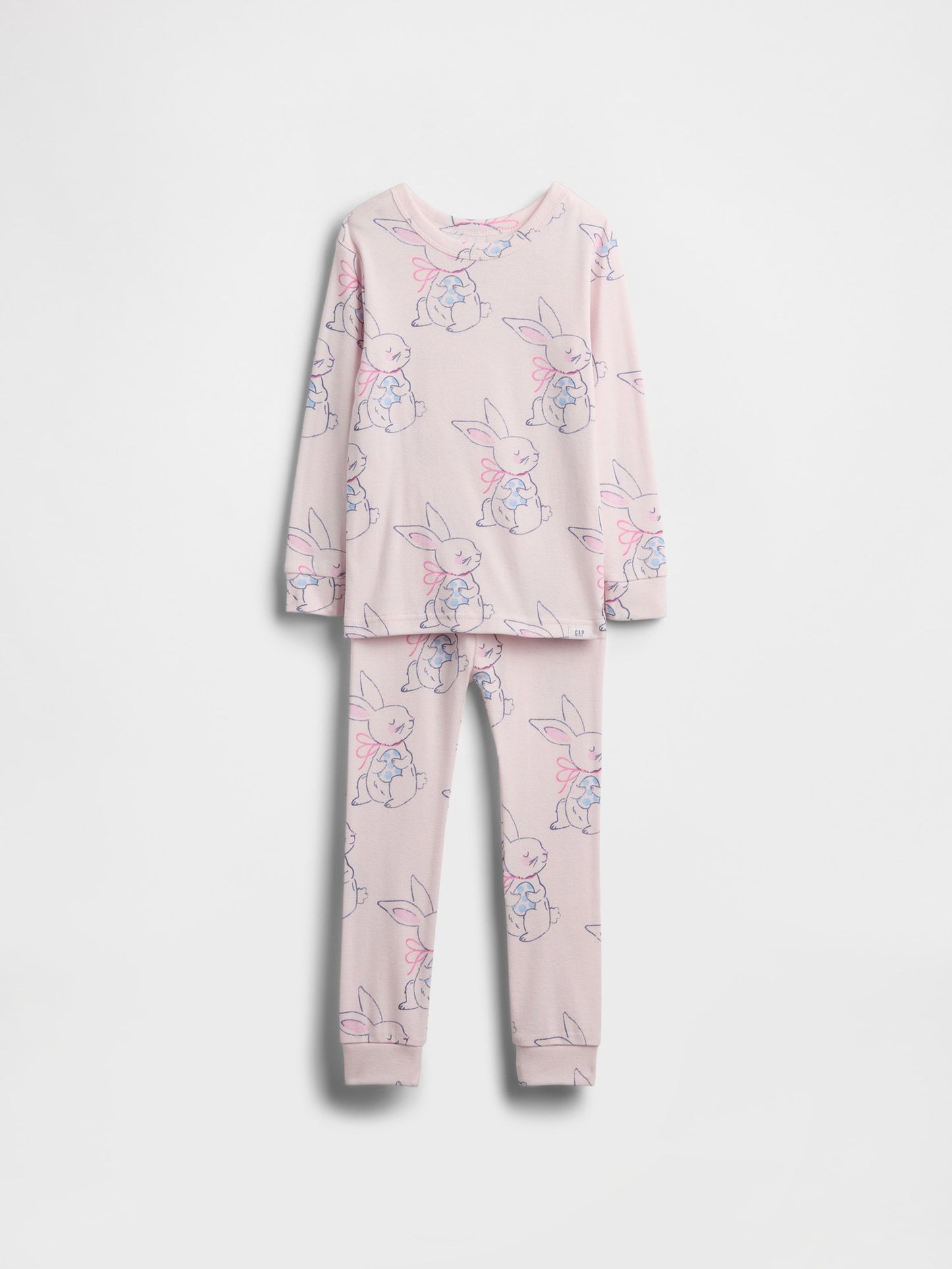 Pembe Bebek Ve Yürümeye Başlayan Çocuklar Için Organik Brushed Pamuk Pijama Takımı