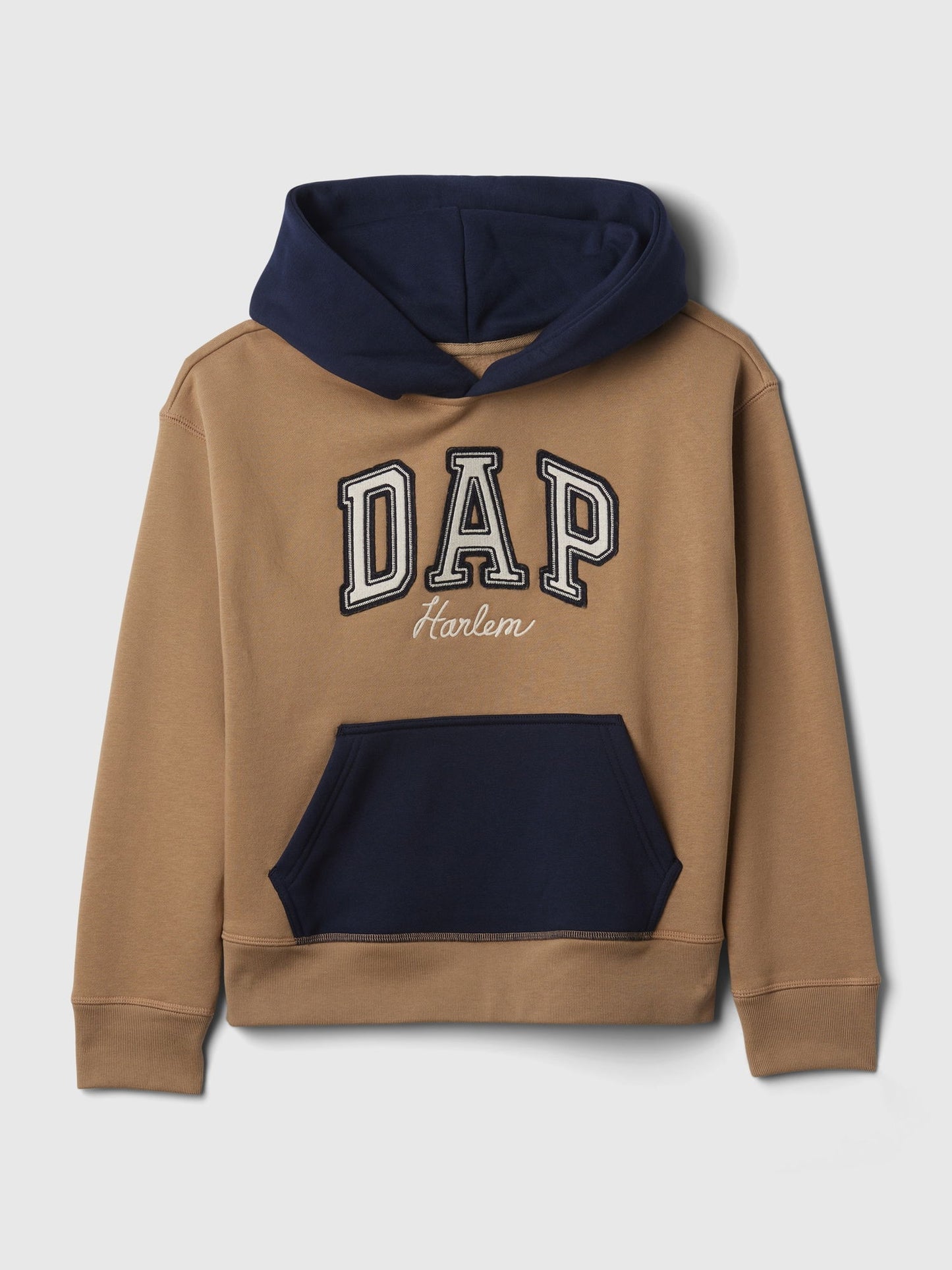 Kahverengi Dap × Gap Renk Blok Logolu Sweatshirt