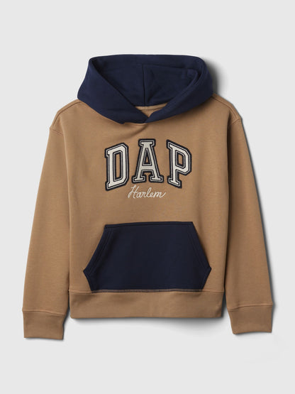 Kahverengi Dap × Gap Renk Blok Logolu Sweatshirt
