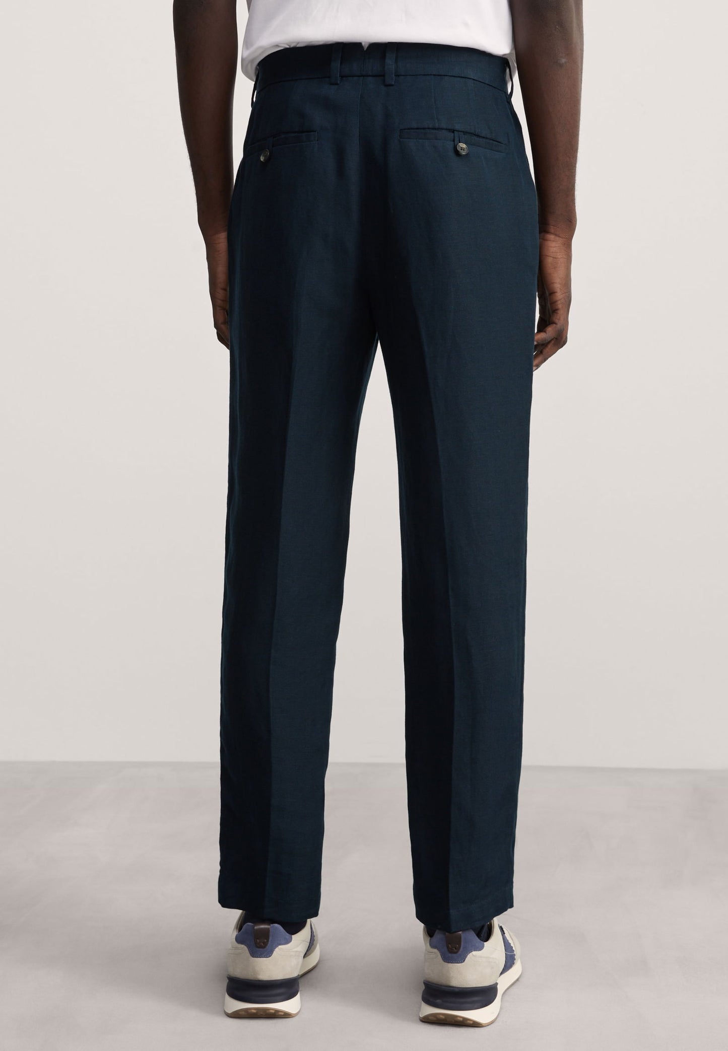 Tapered Fit Keten Pantolon