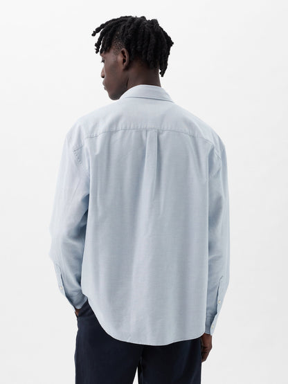 Mavi Gap Logo Oversize Oxford Gömlek