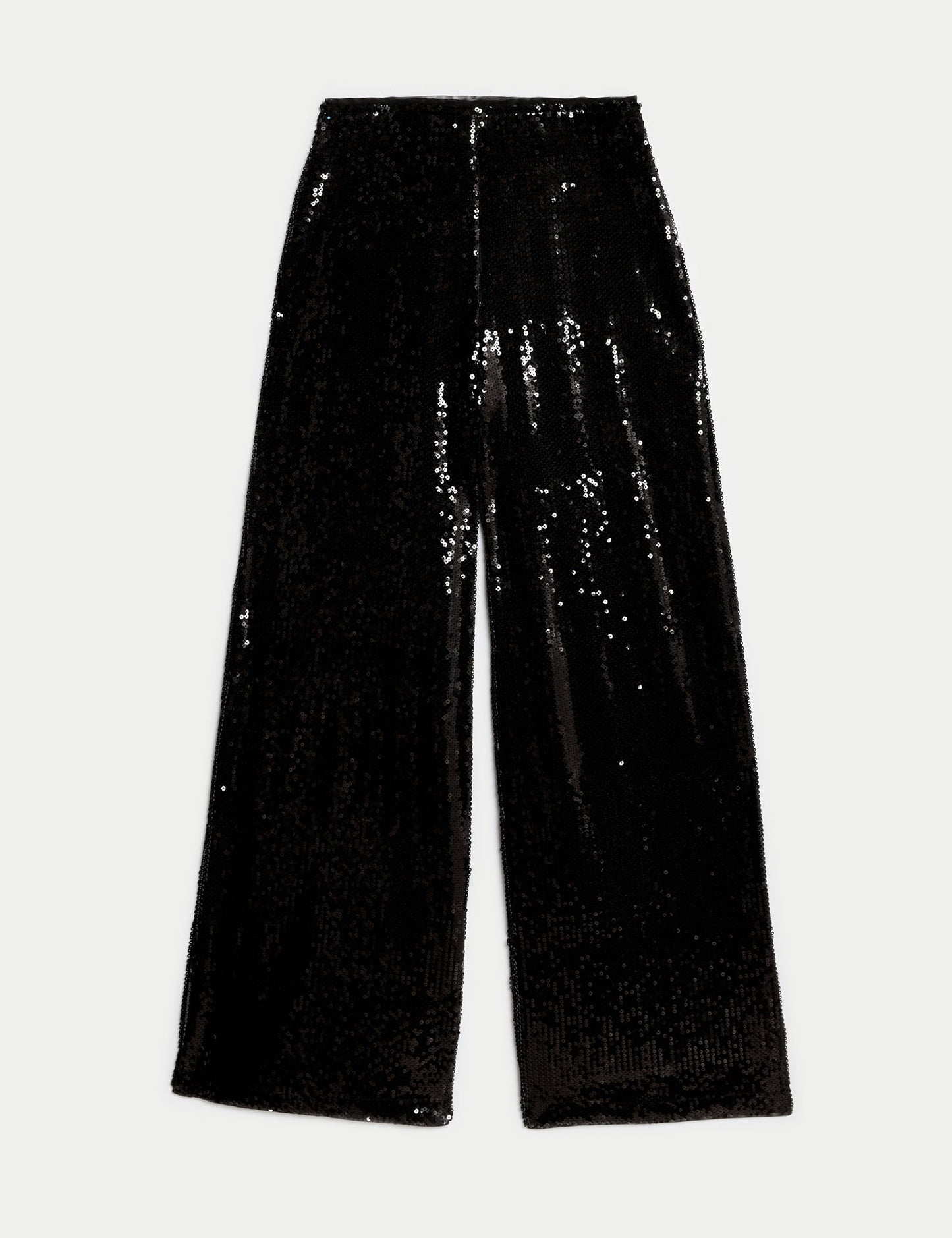 Payetli Wide Leg Pantolon