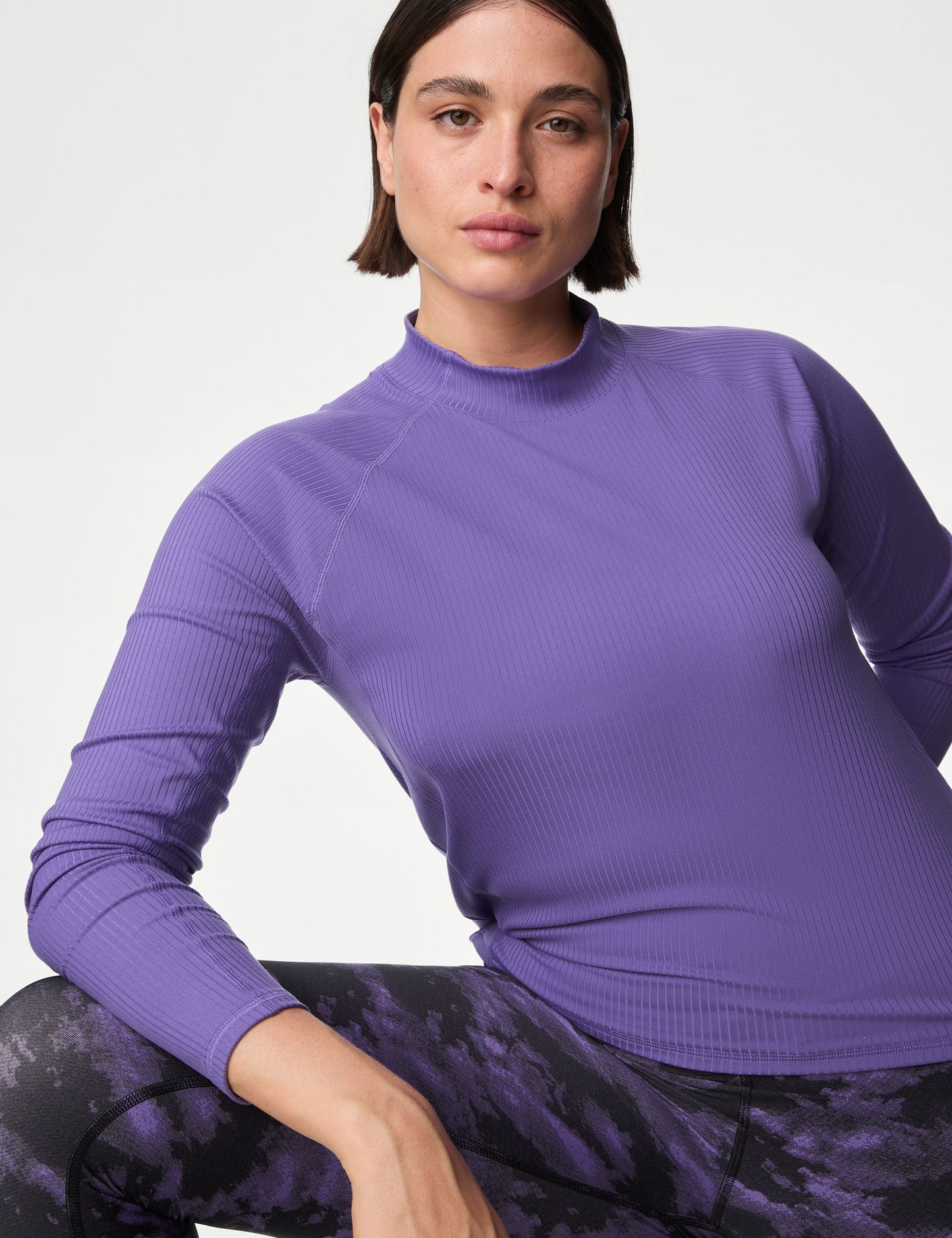 Cool Comfort:trade_mark: Fitilli Uzun Kollu Crop Top