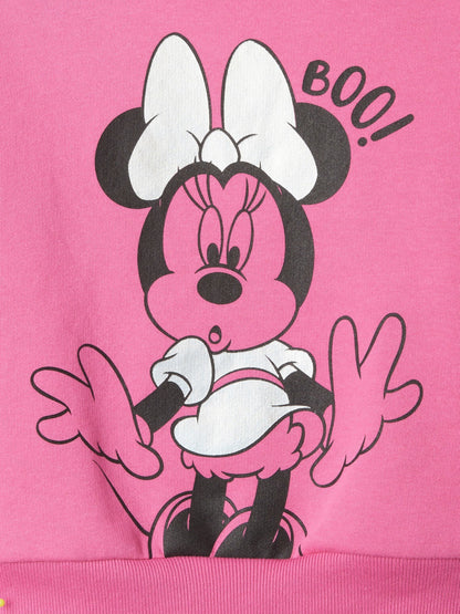 Pembe Gap Logo Disney Relaxed Grafikli Sweatshirt