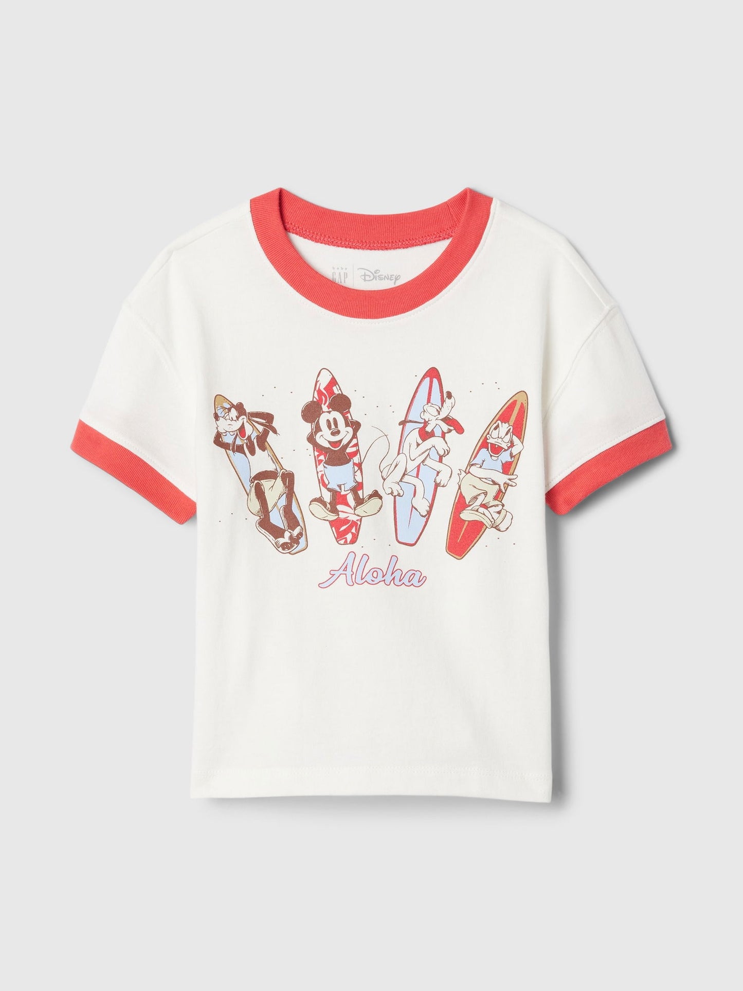 Kırık Beyaz Disney Grafikli T-shirt