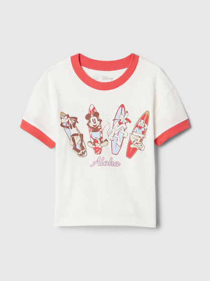 Kırık Beyaz Disney Grafikli T-shirt