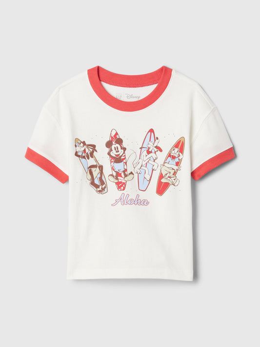 Kırık Beyaz Disney Grafikli T-shirt