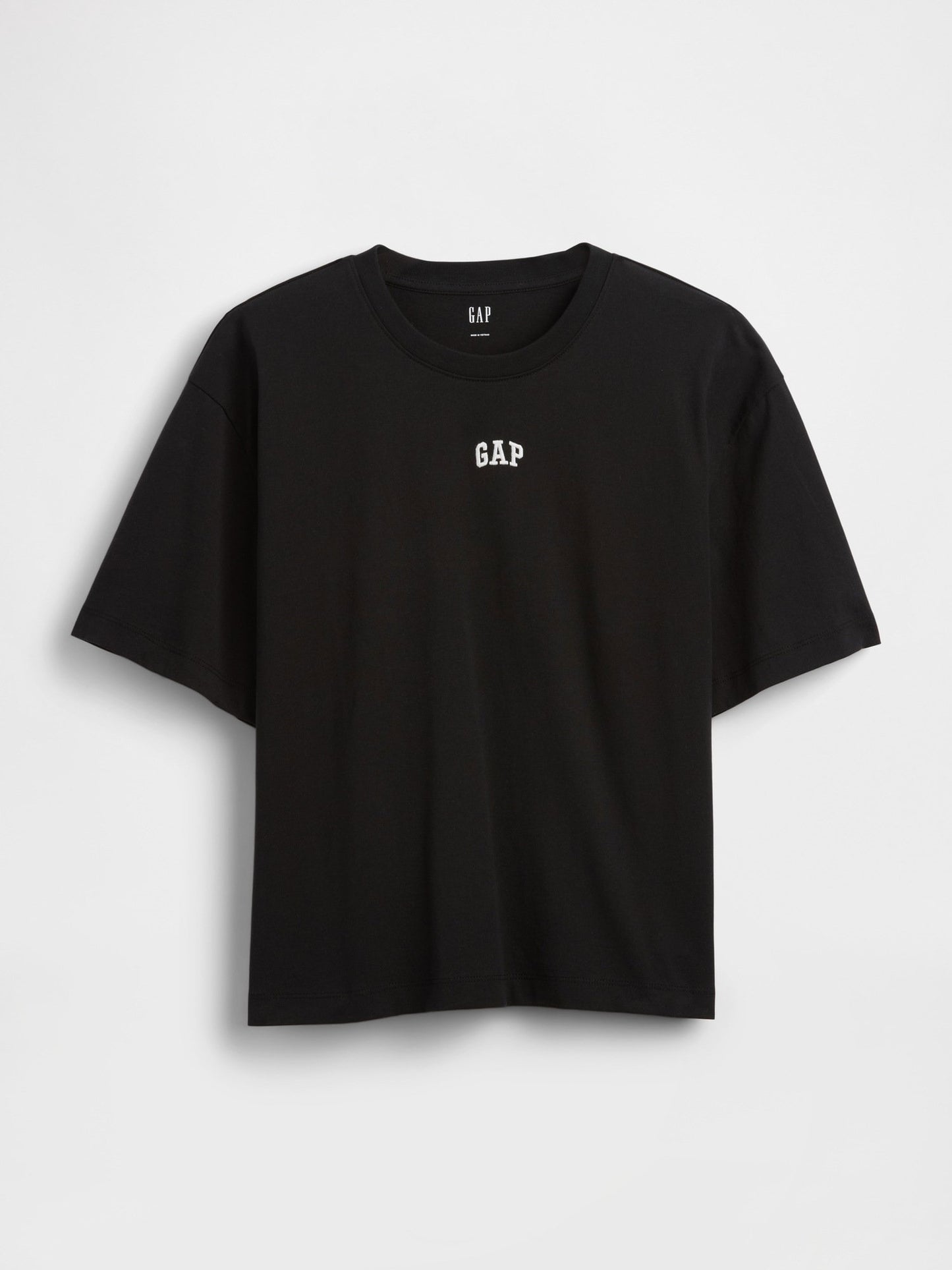 Siyah Oversized Gap Logo Tunik T-shirt