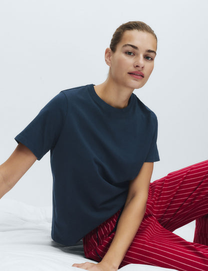 2’li Saf Pamuklu Pijama Üstü