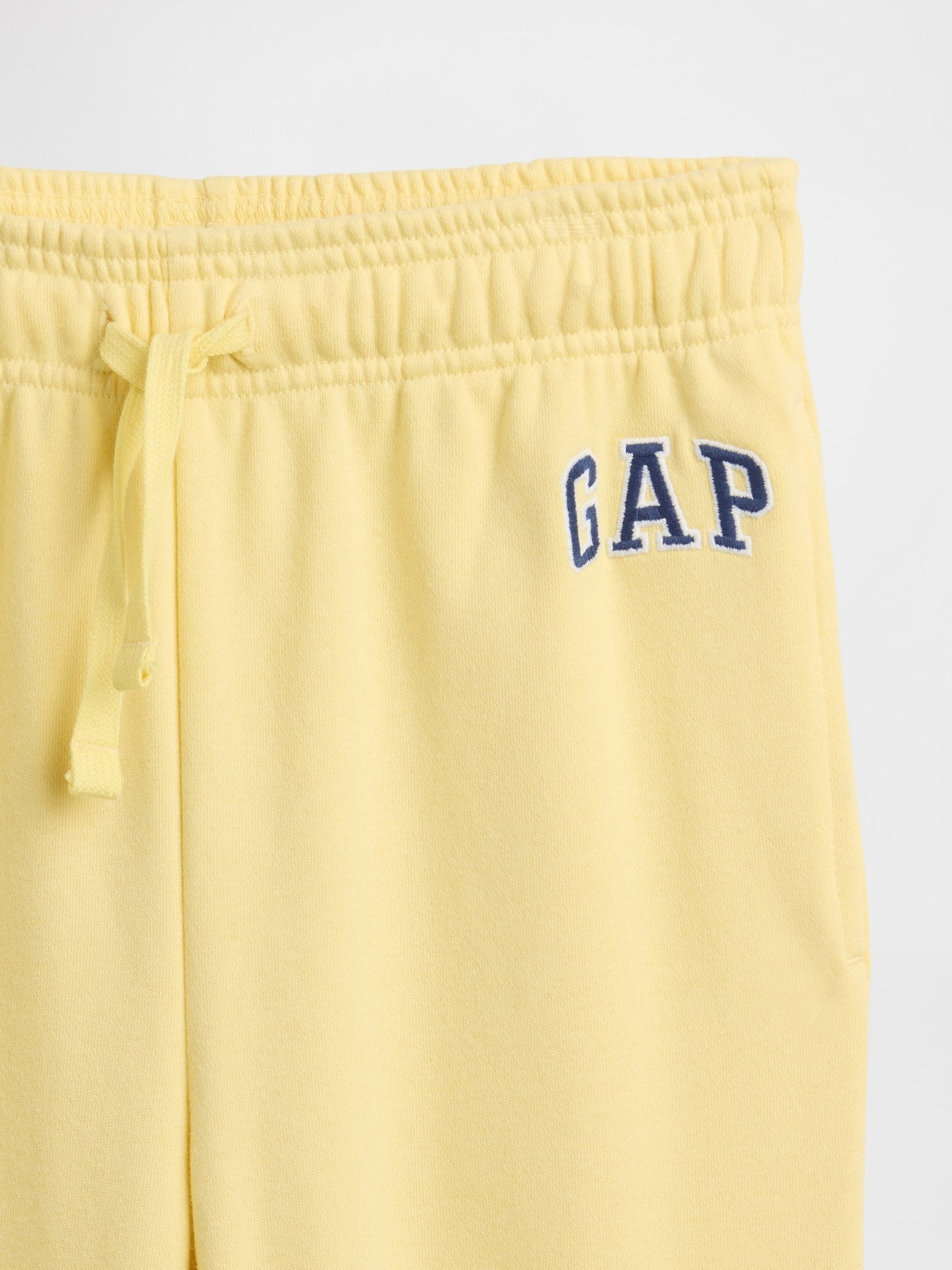 Sarı Relaxed Gap Logo Fransız Havlu Kumaş Jogger Eşofman Altı
