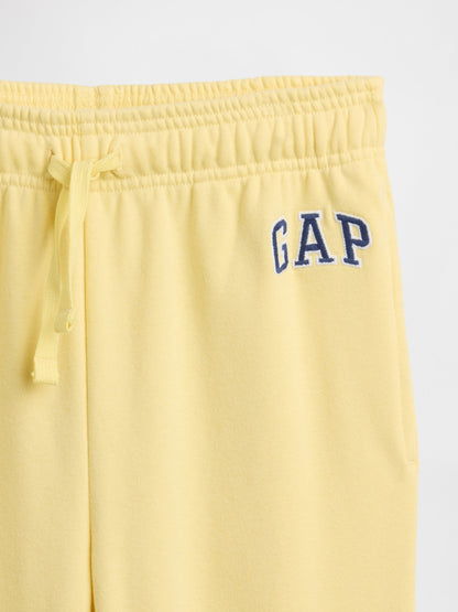 Sarı Relaxed Gap Logo Fransız Havlu Kumaş Jogger Eşofman Altı