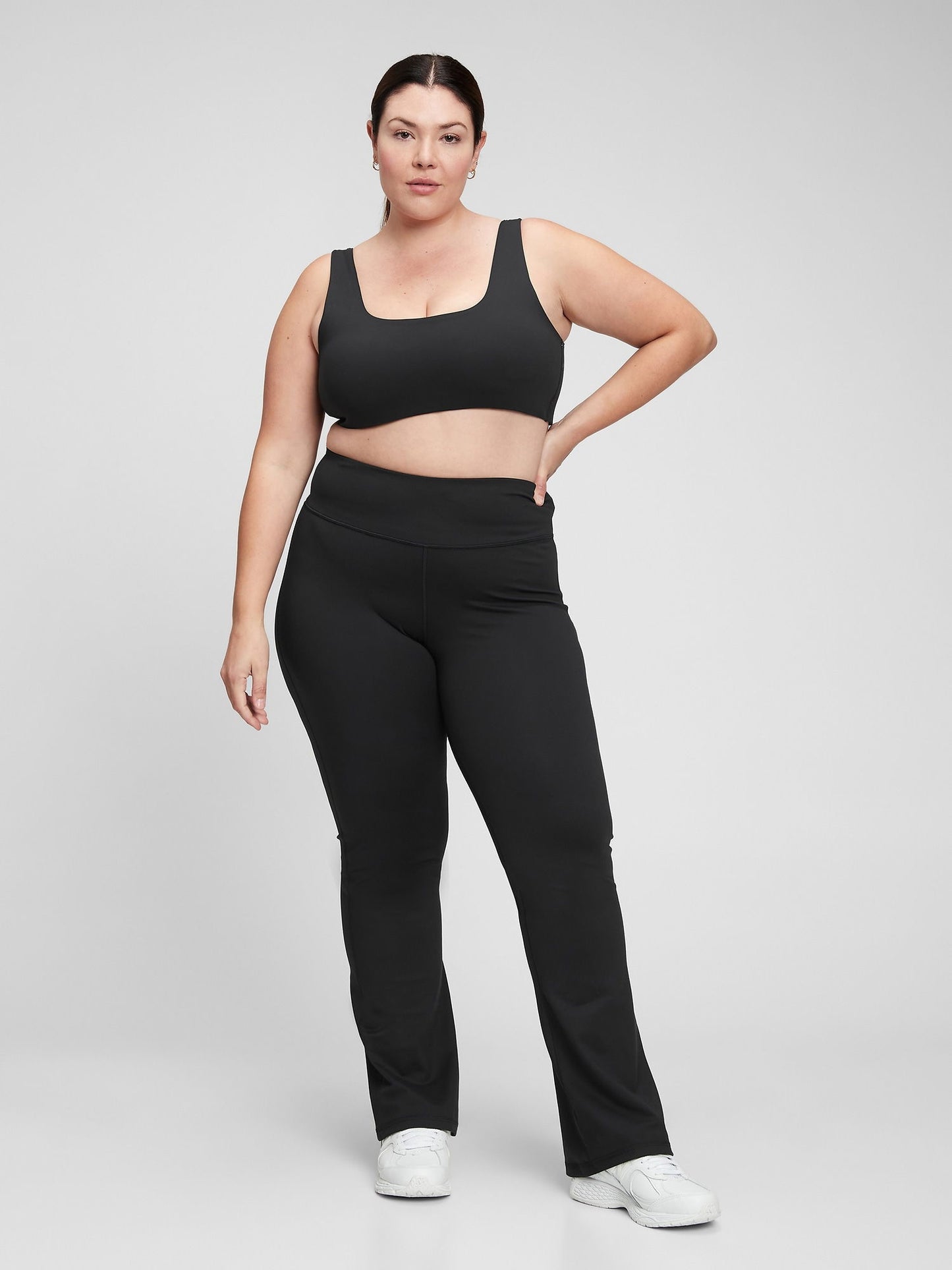 Siyah Gapfit Sky High Rise Flare Legging Tayt