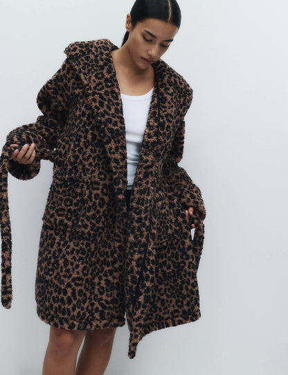 Leopar Desenli Sabahlık
