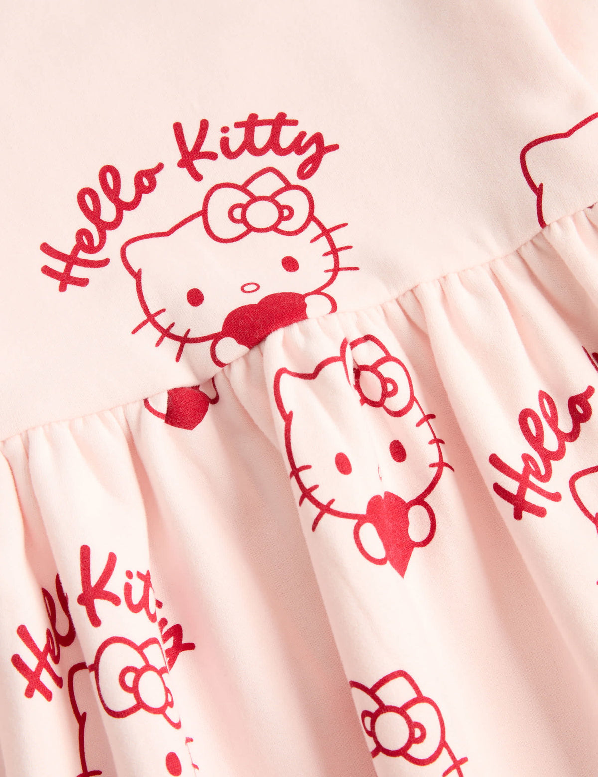 Hello Kitty Baskılı Sweatshirt Elbise