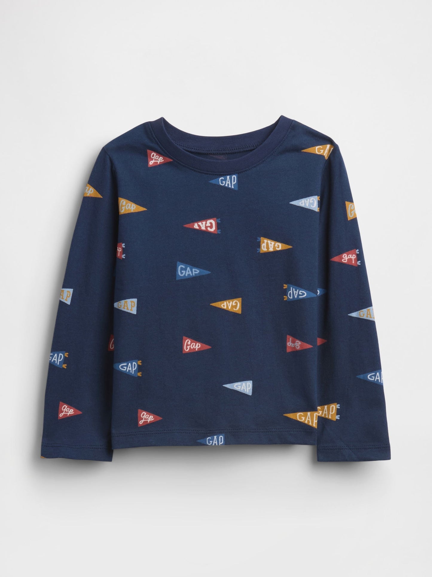 Lacivert Gap Logo Baskılı T-shirt