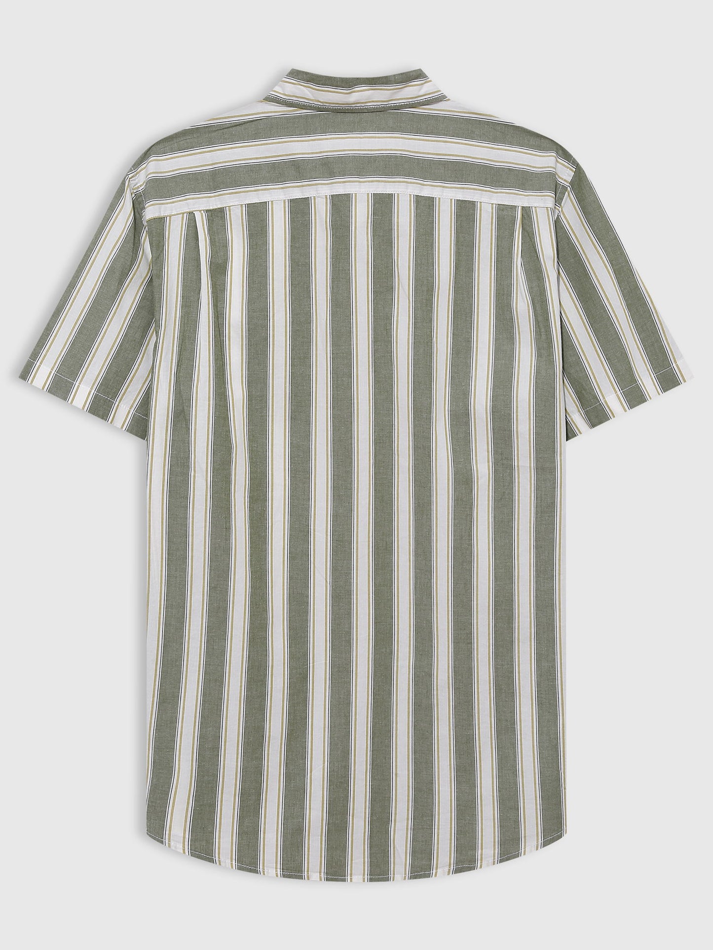 Yeşil Stretch Poplin Slim Fit Gömlek
