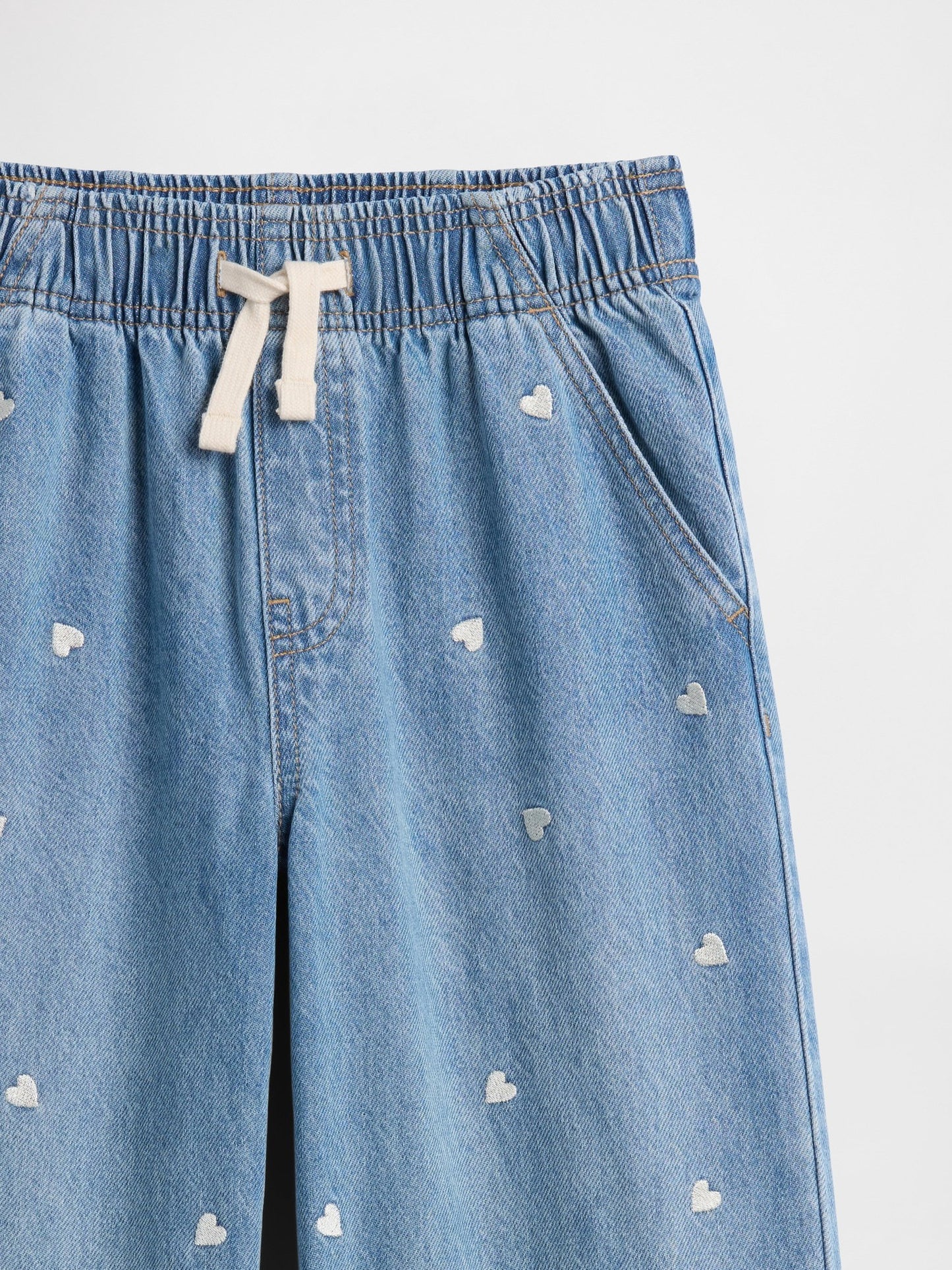 Mavi High Rise Pull-on Wide-leg Jean Pantolon