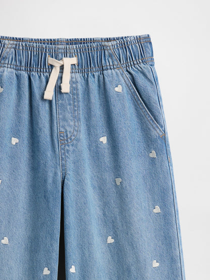 Mavi High Rise Pull-on Wide-leg Jean Pantolon