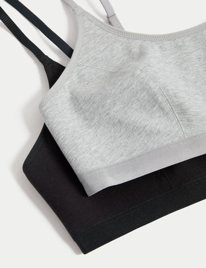 2'li Pamuklu Crop Top Ilk Sütyenim