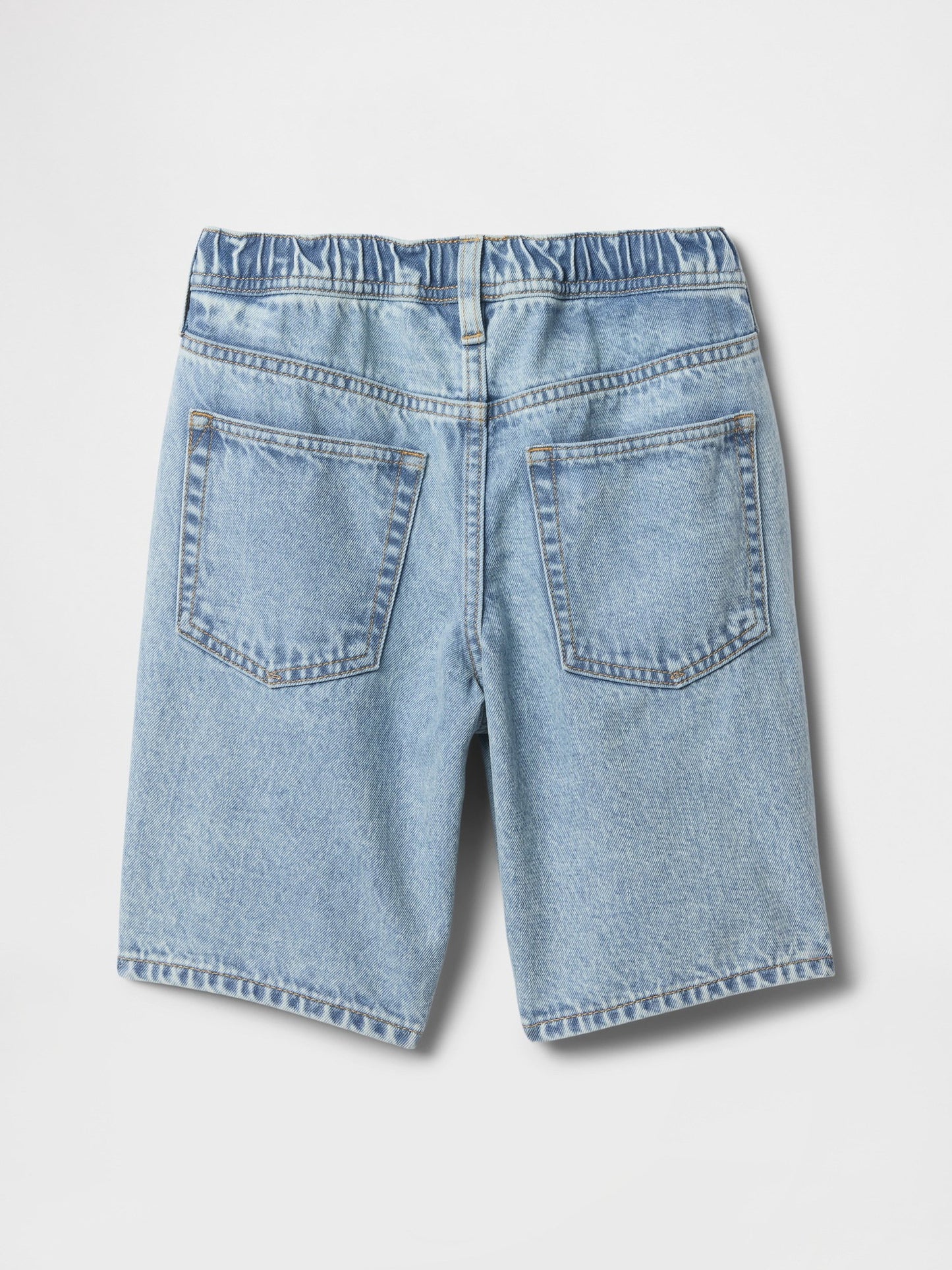 Açık Mavi Pull-on Loose Denim Şort