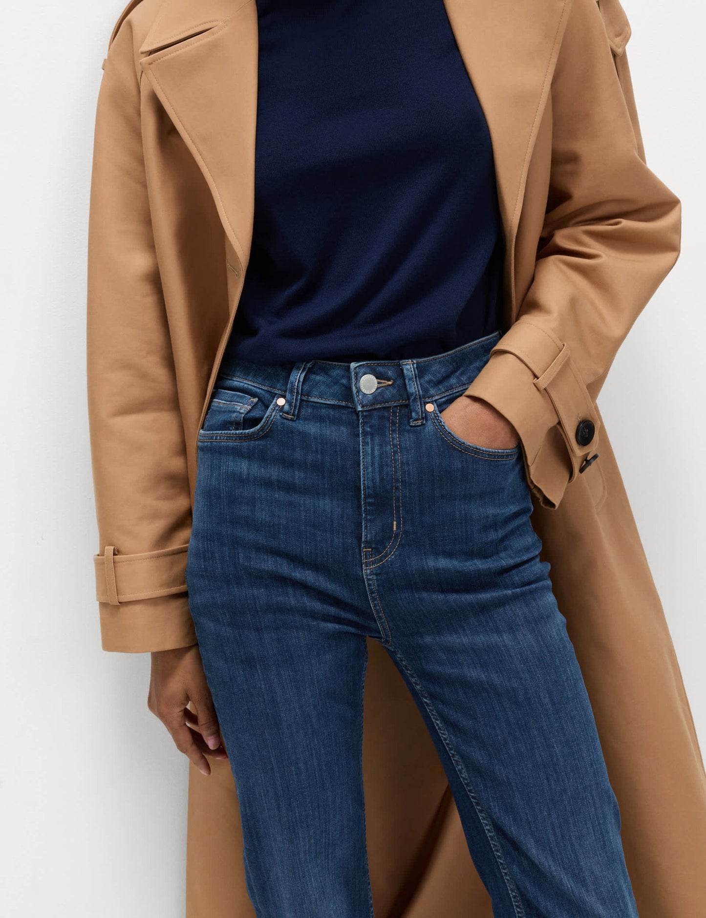 Harper Supersoft Yüksek Bel Jean Pantolon