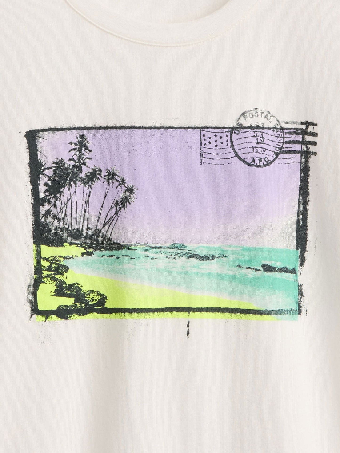 Beyaz Relaxed Grafik T-shirt