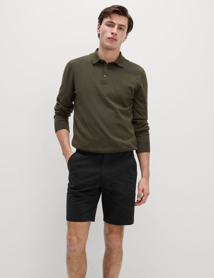Regular Fit Streç Chino Şort