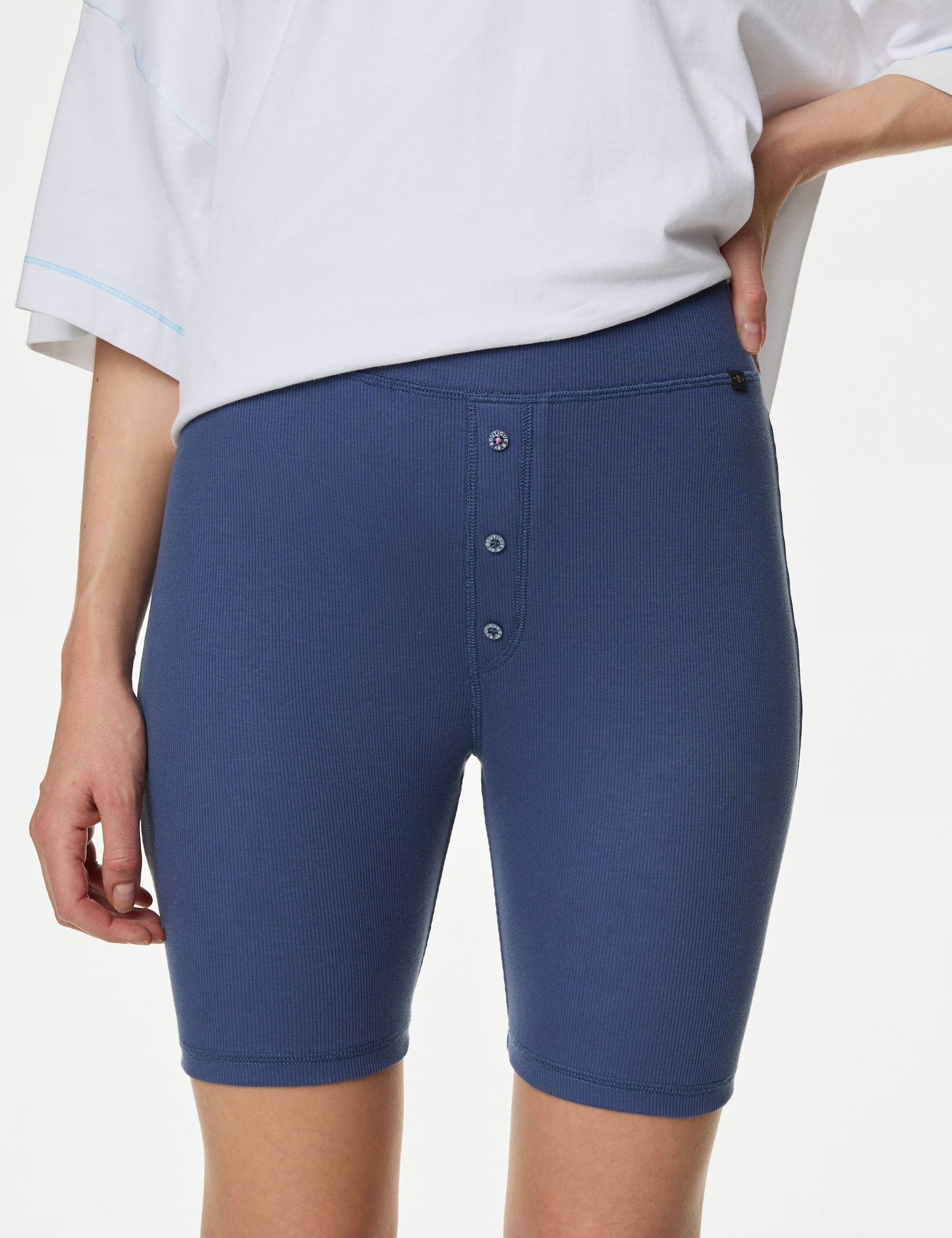 Regular Fit Fitilli Biker Şort