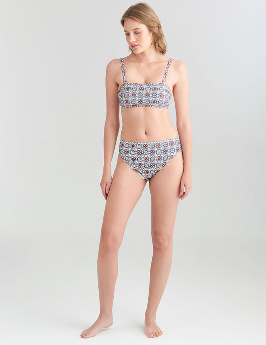 Desenli Yüksek Bel Bikini Altı