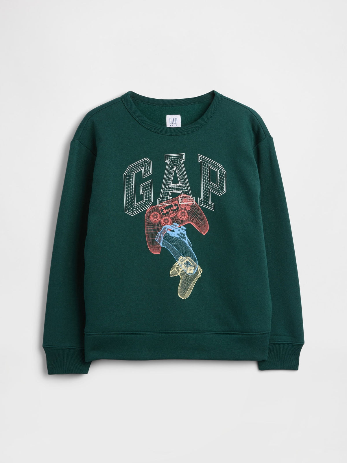 Koyu Yeşil Relaxed Gap Logo Sweatshirt