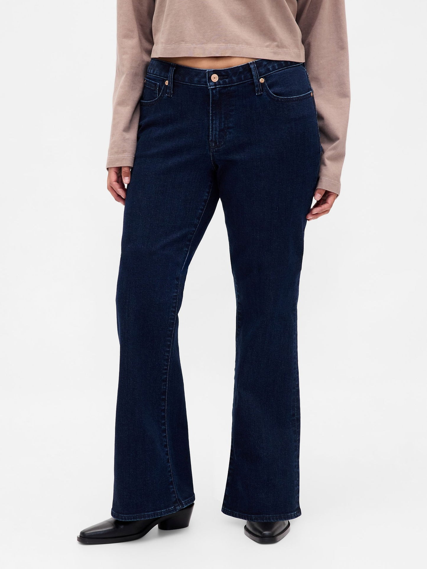 Lacivert Curvy Low Rise Long & Lean Jean Pantolon