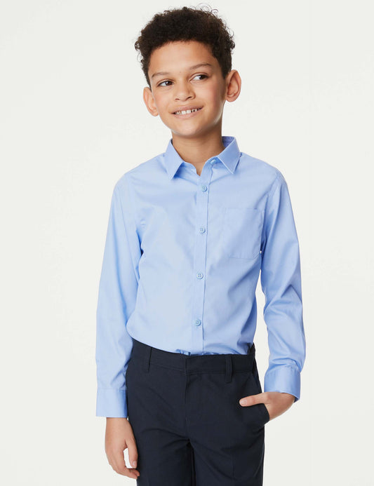 2'li Slim Fit Uzun Kollu Gömlek (2-18 Yaş)