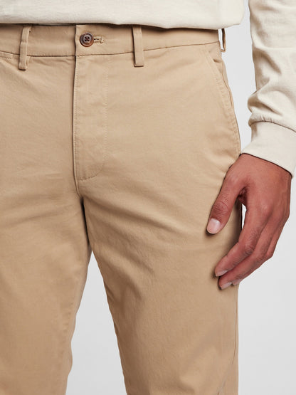 Bej Slim Khaki Pantolon